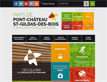 Tablet Screenshot of cc-paysdepontchateau.fr